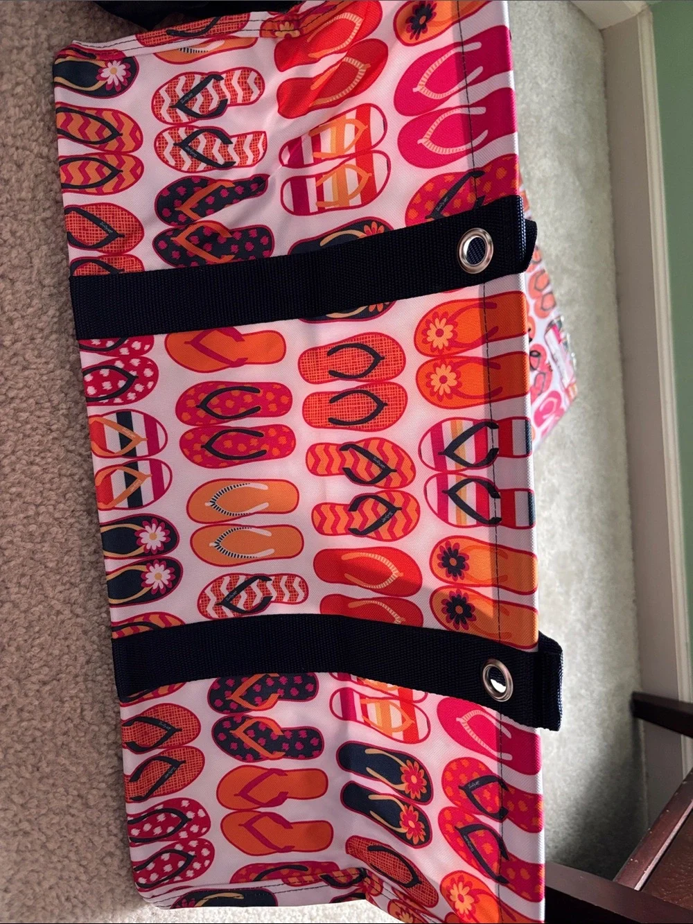 thirty-one Tote Bag in Pink, Orange, Black